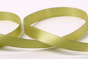 Лента атласная 12 мм ( 1/2 ") "Gamma" №087 зел.-хаки 33 метра