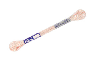 Нитки для вышивания " Gamma" мулине 100% вискоза 8 м R0105 бл. персиковый