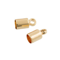 " Zlatka" Концевик FMK- E12 4 х 8 мм 2 шт 02 под золото