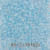 Бисер Чехия " GAMMA" круглый 1 10/ 0 2. 3 мм 5 г 1- й сорт А513 св. голубой ( 38162 ) 