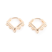 " Zlatka" Швензы FMK- H21 15 x 15 мм 2 шт 02 под золото