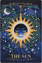 Кристальная ( алмазная) мозаика  " ФРЕЯ" ALVM- 113 магнит " Таро. Солнце" 10 х 15 см